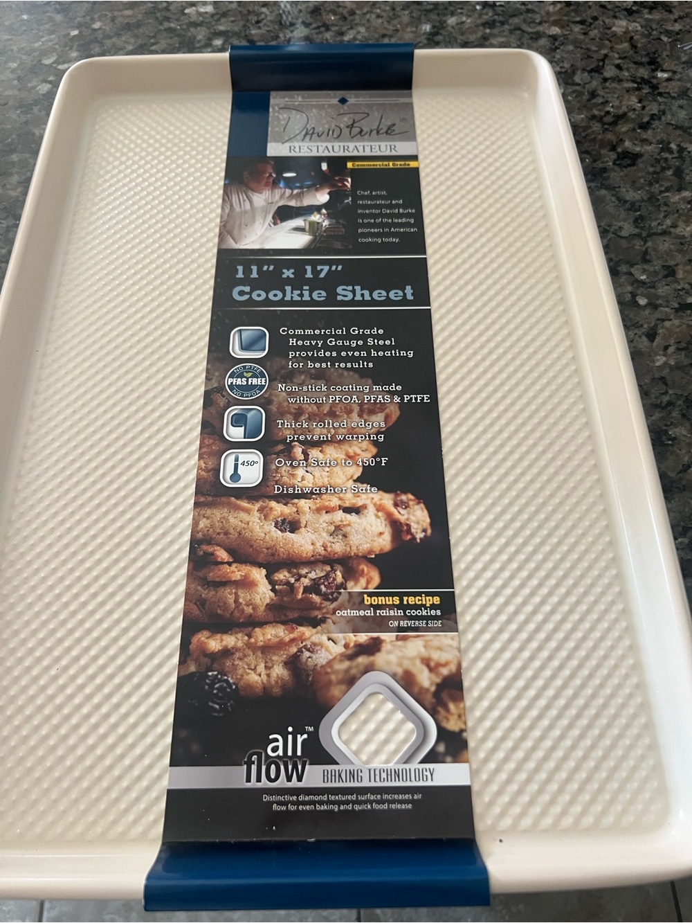 White AirFlow Nonstick Cookie Sheet - 11" x 17"